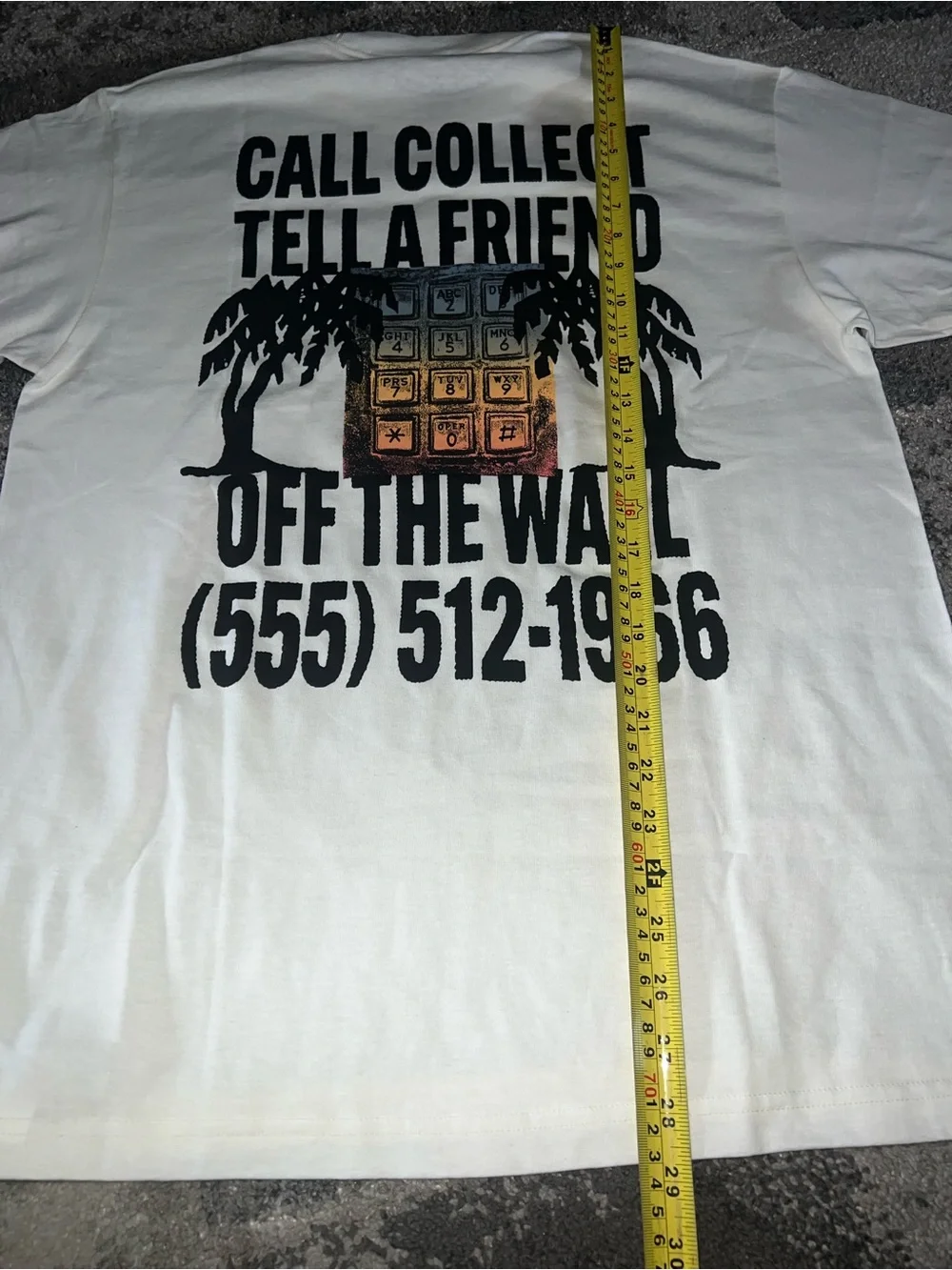 Vans White Wall Art with Black Text and Multicolor Keypad